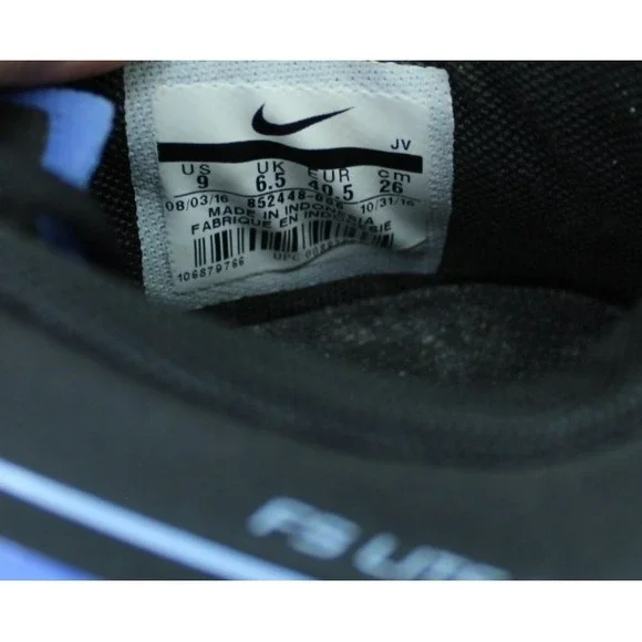 Nike FS Lite Run Womens Size 9 Black Blue Running Walking Shoes 852448-006 - Picture 10 of 10